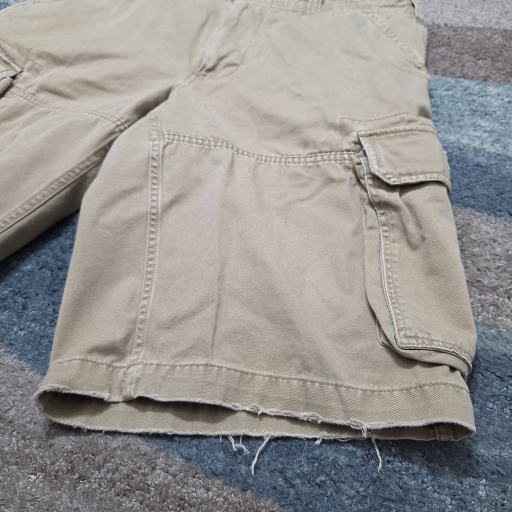 Vintage Polo Jeans Company Ralph Lauren Cargo Shorts Mens 34 Khaki Y2K Utility - Picture 8 of 11